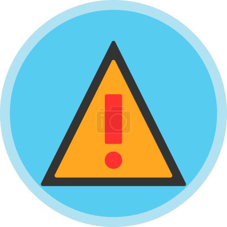Ilustración de Warning sign. web icon simple illustration - Imagen libre de derechos