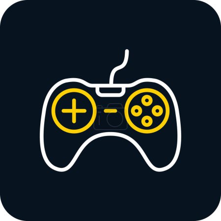 Illustration for Game console icon, vector illustration, Digital game symbol - Royalty Free Image