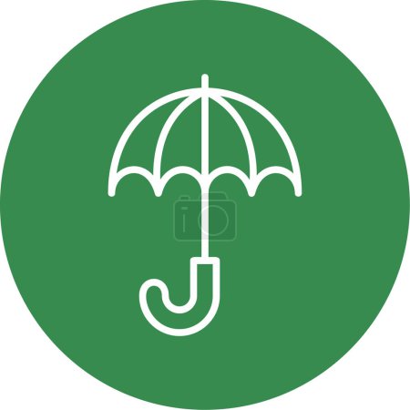 Illustration for Umbrella icon. simple illustration of umbrella vector icon for web - Royalty Free Image