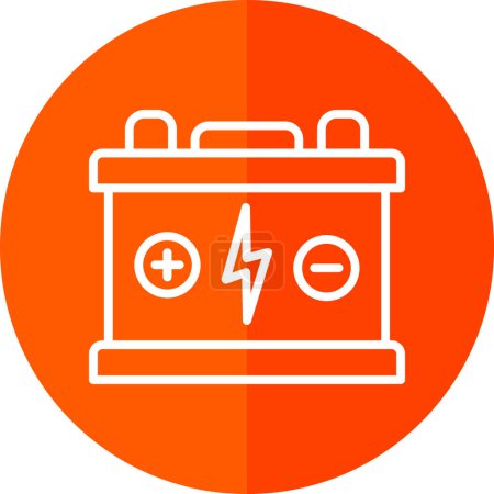 Illustration for Battery. web icon simple design - Royalty Free Image