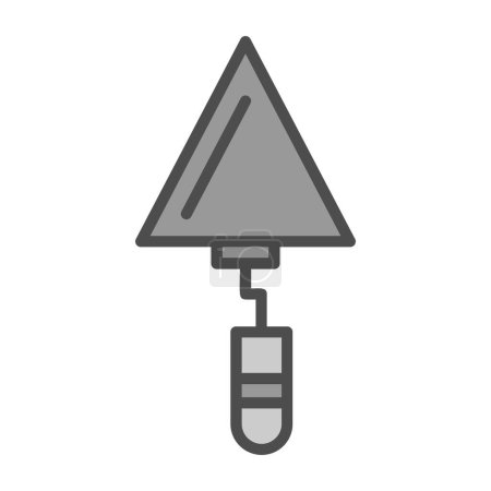 Illustration for Trowel flat icon, vector illustration - Royalty Free Image
