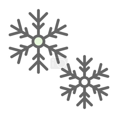 Téléchargez les illustrations : Icône web neige, illustration vectorielle - en licence libre de droit