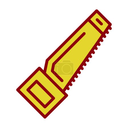 Illustration for Vector illustration of modern Hand Saw icon - Royalty Free Image
