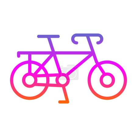Illustration for Graphic flat bicycle icon, vector illustration - Royalty Free Image