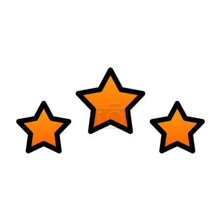 Illustration for Rating set of stars vector icons - Royalty Free Image