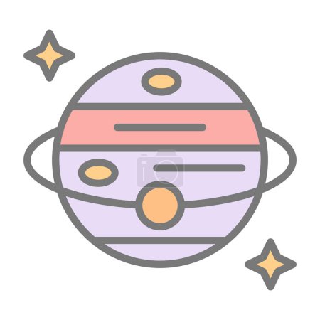 Illustration for Planet icon, vector illustration simple design - Royalty Free Image