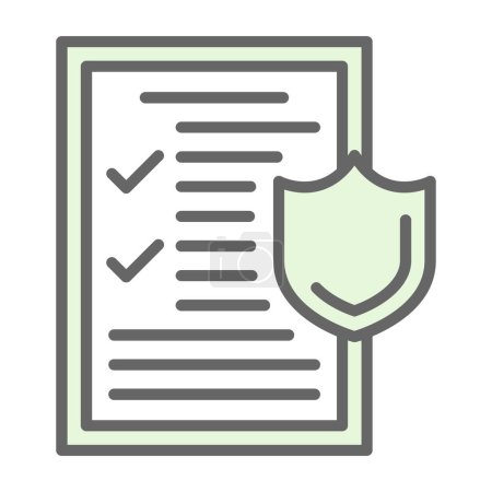 Illustration for Medical insurance icon vector illustration - Royalty Free Image