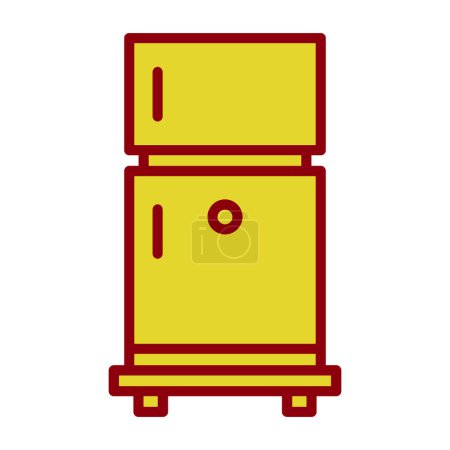 Fridge web icon, vector illustration 