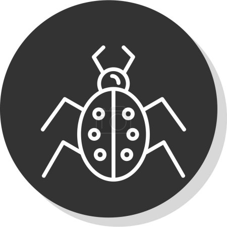 Téléchargez les illustrations : Bug. icône web illustration simple - en licence libre de droit