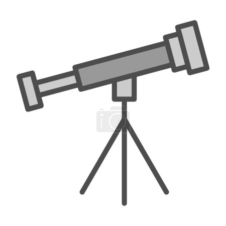 Ilustración de Simple icono del telescopio, ilustración de vectores - Imagen libre de derechos