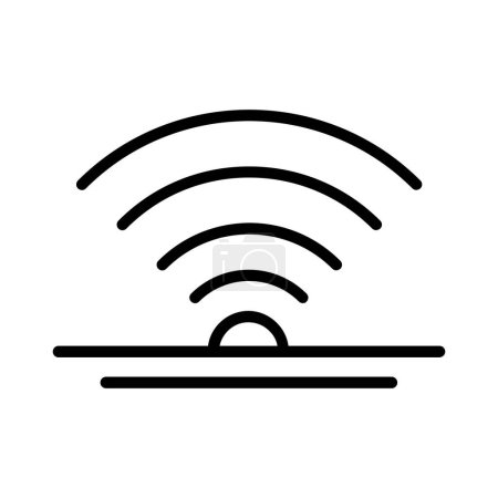 Illustration for Wireless Transistor Vector Icon Design - Royalty Free Image