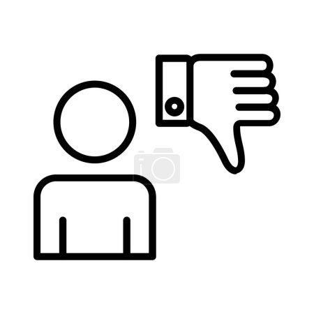 Ilustración de Dislike  Vector Icon Design - Imagen libre de derechos