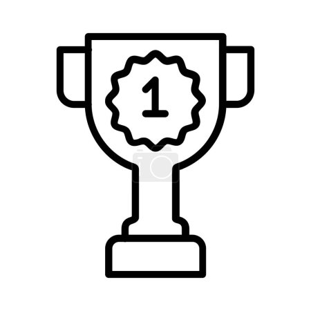 Illustration for Trophy Vector Icon Design - Royalty Free Image