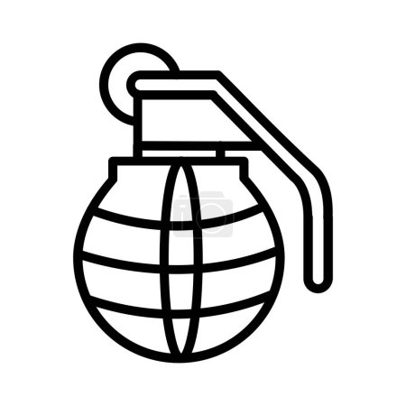 Illustration for Grenade Vector Icon Design - Royalty Free Image