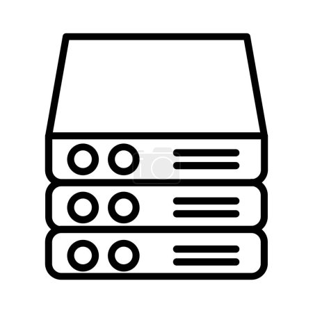 Illustration for Servers Vector Icon Design - Royalty Free Image