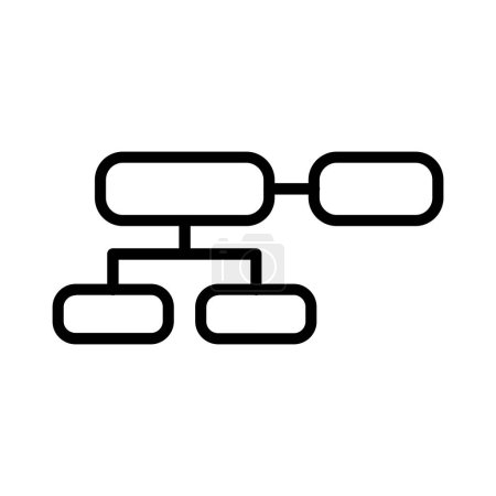 Organization Chart Vector Icon Design