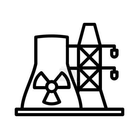 Illustration for Power Plant Vector Icon Design - Royalty Free Image