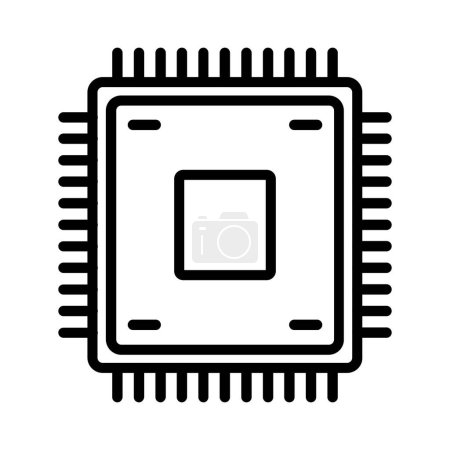 Ilustración de Chip Vector Icono de diseño - Imagen libre de derechos