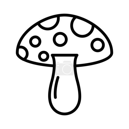 Illustration for Mushroom Vector Icon Design - Royalty Free Image