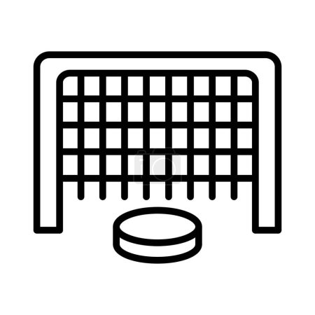 Illustration for Hockey Net Vector Icon Design - Royalty Free Image