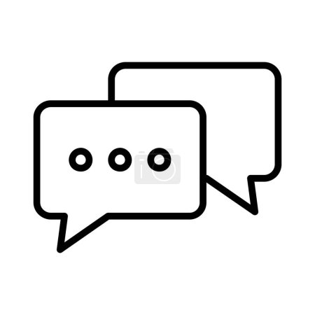 Illustration for Conversation Vector Icon Design - Royalty Free Image