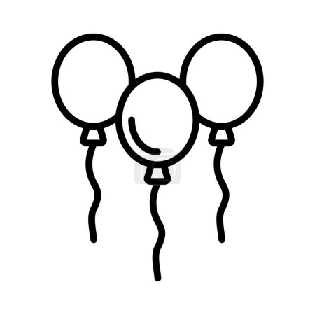Illustration for Baloons Vector Icon Design - Royalty Free Image