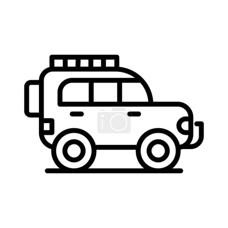 Illustration for Jeep Vector Icon Design - Royalty Free Image