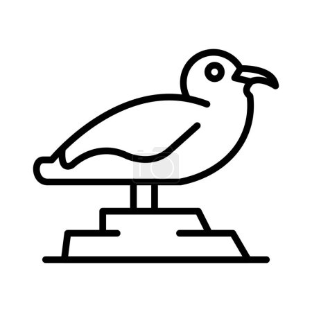 Illustration for Seagull Vector Icon Design - Royalty Free Image