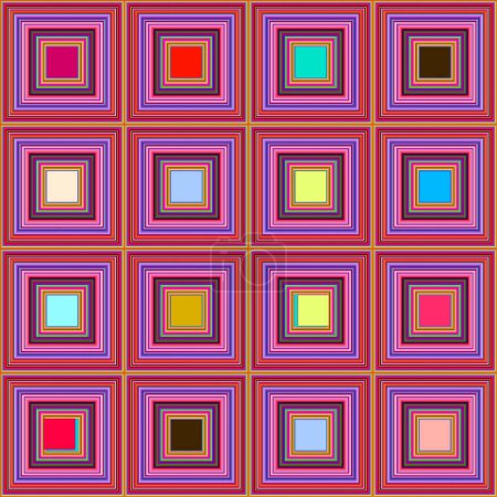 Foto de Hipnóticos cuadrados de color textura de fondo - Imagen libre de derechos