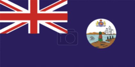 Photo for The colonial flag of Leeward Islands was used between 1871 and 1956 in the Caribbean - Royalty Free Image