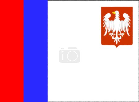 Photo for Flag of Piotrkow Trybunalski, Poland - Royalty Free Image