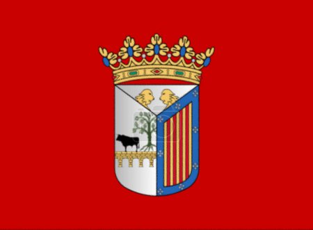 Flagge von Salamanca, Spanien