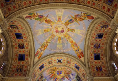 Photo for MONTREAL QUEBEC CANADA - 10 25 2022: Inside the Church of the Madonna della Difesa is a Catholic church in the neighbourhood of Little Italy - Royalty Free Image