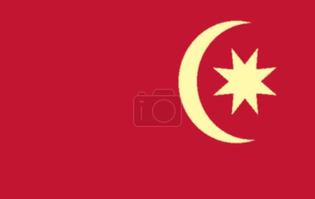 Photo for Flag of Ha'il state under the Al-Rasheed Dynasty (1834-1921) - Royalty Free Image