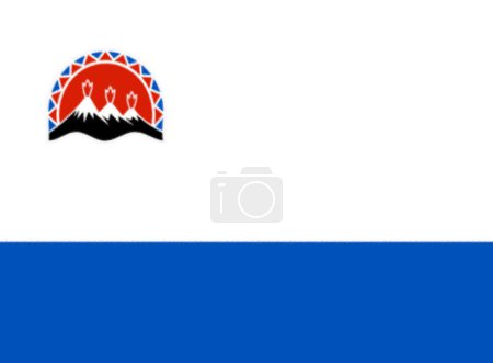 Téléchargez les photos : Drapeau du kraï du Kamtchatka, Russie - en image libre de droit