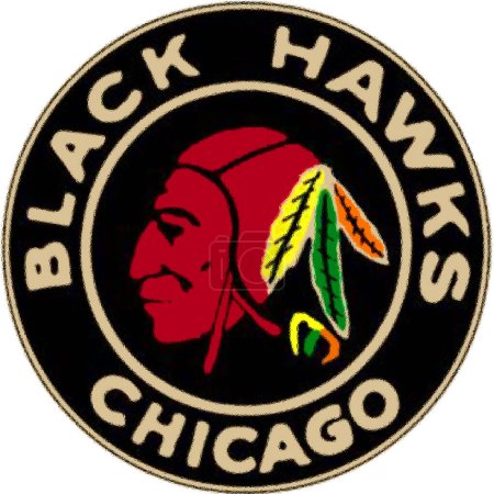 Téléchargez les photos : Logotype de Chicago Blackhawks équipe sportive de hockey - en image libre de droit