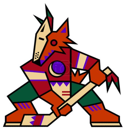 Photo for Logotype of Phoenix Coyotes hockey sports team - Royalty Free Image