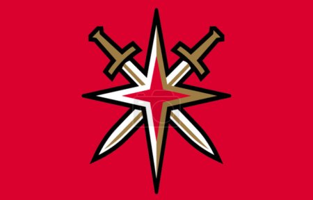 Téléchargez les photos : Logotype de l'équipe sportive de hockey des Golden Knights de Las Vegas - en image libre de droit