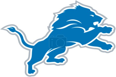 Photo for Logotype of Detroit Lions american football sports team - Royalty Free Image
