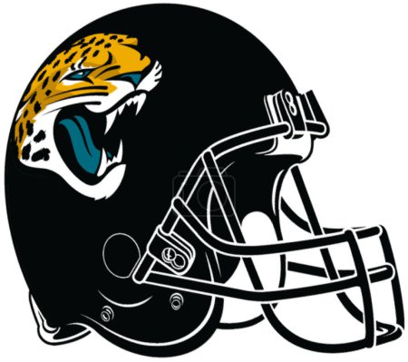 Foto de Logotype of Jacksonville Jaguars american football sports team on helmet - Imagen libre de derechos