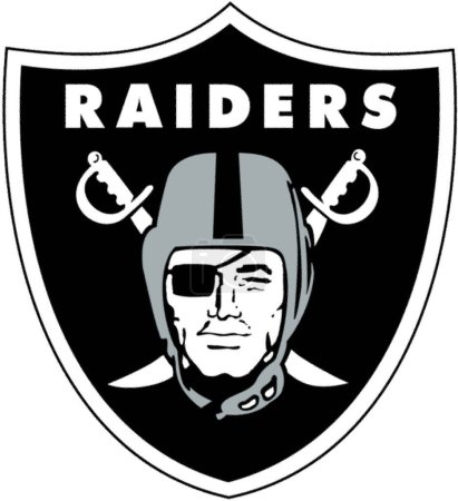 Photo for Logotype of Las Vegas Raiders american football sports team - Royalty Free Image