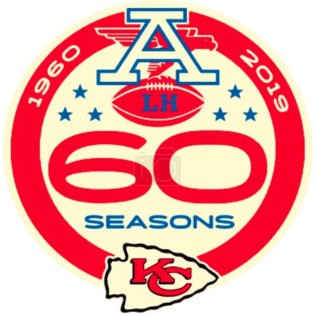 Logotype of Kansas City Chiefs american football sports team 
