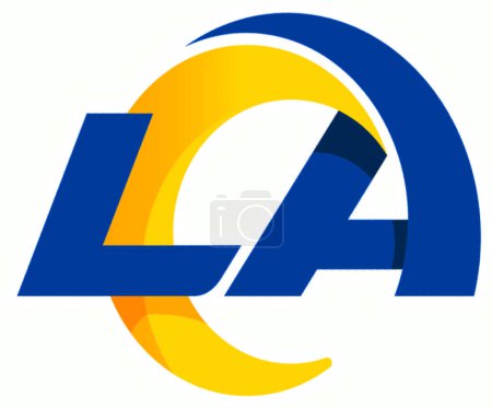 Photo for Logotype of Los Angeles Rams american football sports team - Royalty Free Image