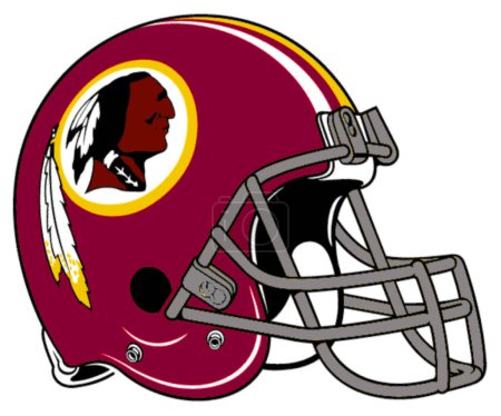 Foto de Logotype of Washington Redskins american football sports team on helmet - Imagen libre de derechos