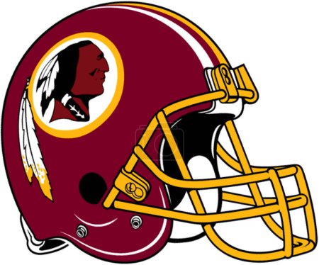 Photo for Logotype of Washington Redskins american football sports team on helmet - Royalty Free Image