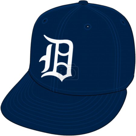 Téléchargez les photos : Logotype of Detroit Tigers baseball sports team on cap - en image libre de droit