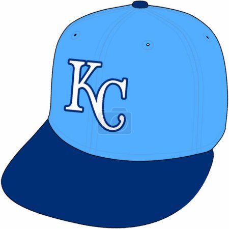 Téléchargez les photos : Logotype of Kansas City Royals baseball sports team on cap - en image libre de droit