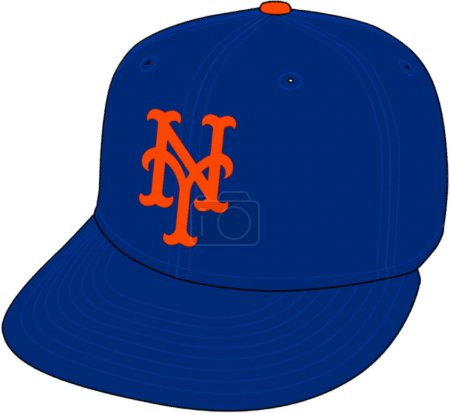 Photo for Logotype of New York Mets baseball sports team on cap - Royalty Free Image