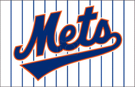 Photo for Logotype of New York Mets baseball sports team - Royalty Free Image