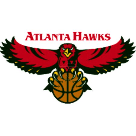 Photo for Logotype of Atlanta Hawks basketball sports team - Royalty Free Image